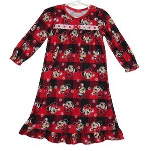 Disney Minnie Mouse Girls Long Sleeve Nightgown Pajamas  Size 2T